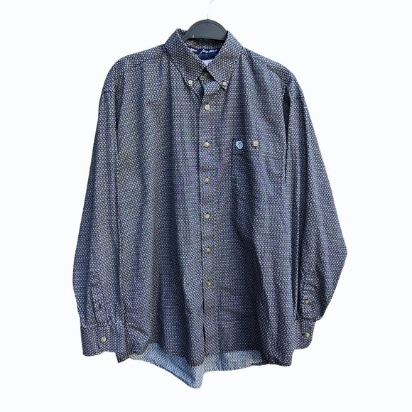Wrangler Cowboy Cut George Strait Collection Men's Long Sleeve Button-Up Shirt - Picture 1 of 8